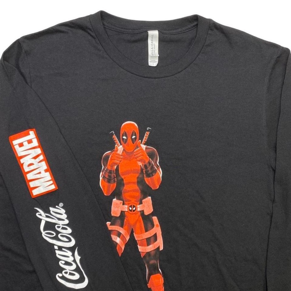 Marvel x Deadpool x Coca‎ Cola collab promo shirt